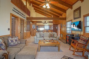 Here you can see the open concept of this property.