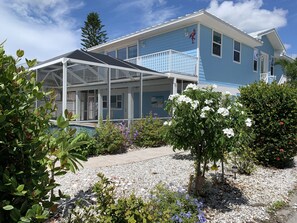 Flamingo House with lots of  new landscaping