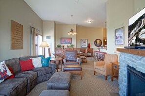 There is not a sleeper sofa in the living room.