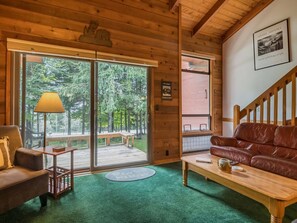 The porch faces Snowshoe Drive!