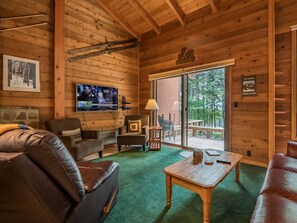 The living room does not have a sleeper sofa.