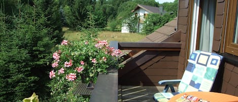 Ferienwohnung "Zum Seifengrund" - mit Balkon und kostenfreies WLAN-Ferienwohnung Heger Bad Steben, Balkon "Zum Seifengrund"