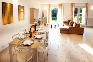 Open plan living through to access the garden here at "Tremezzo Residence" no 3