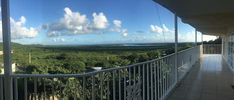 Large open private veranda