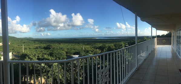 Large open private veranda