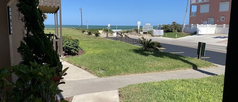 WOW! 1st Floor View to beach, and it is less than a 30 second walk to the sand.