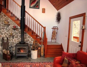 Oak Grand Staircase leading to Master Suite & Loft