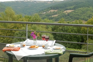 You will love the private terrace/balcony just out your door (please note that views do vary).