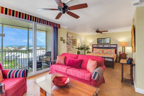 This warm and inviting 10th floor Bonita Beach & Tennis studio condo is ready to welcome you & only steps from the Gulf!
