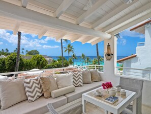 Water views from all four oceanfront  balconies