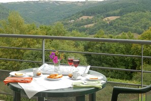 Sit out on your furnished terrace or balcony and enjoy the fresh air (please note that views do vary).