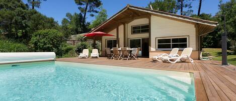 Get some sun in your private outdoor pool.