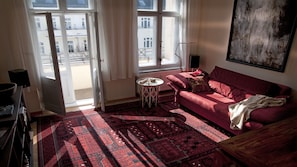 Living room with balcony