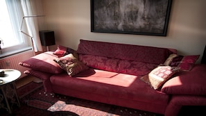 Living room with big sofa