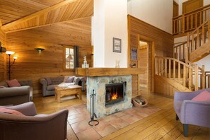 Warm up by the fireplace after a great day on the pistes.