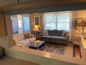 Living room from kitchen pass through