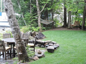 Outside yard - dinning table, Hammock and chairlift