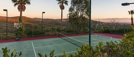 Miles of rolling hills and sage Hill Nature Preserve seen from Court & House.
