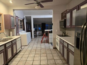kitchen looking toward entertainment room