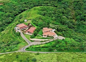 From the Air you can see we sit in the Heart of the Rainforest!