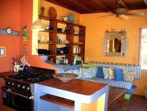 Kitchen and living room