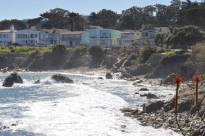 Tide pool beach across the street