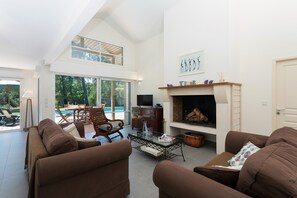 Relax and rejuvenate in the cozy living room.
