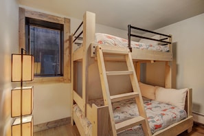 Bedroom #2 with twin over queen bunk bed