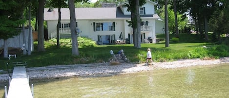 View of front of the house from the dock