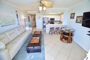 Destin West Gulfside #411: Living Room