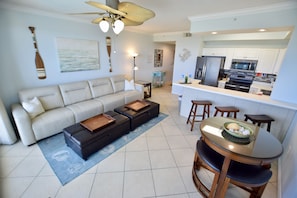 Destin West Gulfside #411: Living Room