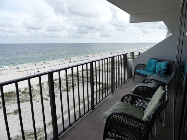view from balcony