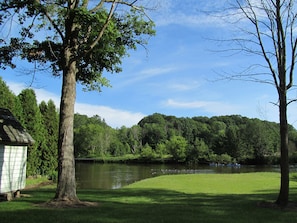 Enjoy the scenery or go play on the river. Fishing is a must.
