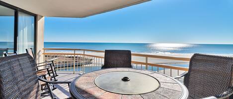 Direct Ocean Front Breathe Taking Views on Large Balcony Newly Tiled & Furnished