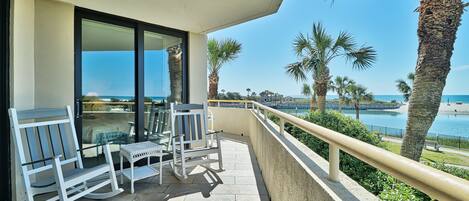 Extra Large Wrap Around Balcony With Superb Ocean View On Both Sides Of Balcony