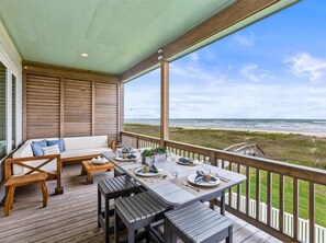 High top dining table and patio