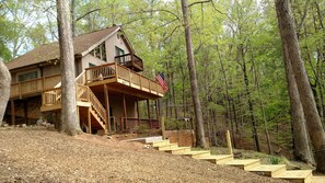 VIEW OF THE HOUSE FACING THE LAKE