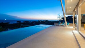 unforgettable Sunsets over the ocean from the front terrace by the pool,