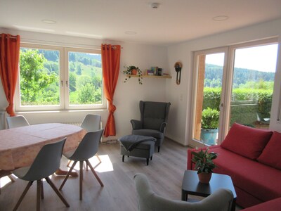 Blick aus dem Wohnzimmer