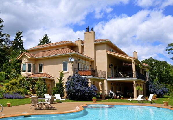 Poolside view of back of house