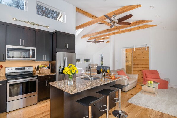 Spacious Get-a-way, Large open floorpan, 12' ceilings, private, 5 star reviews