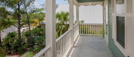 Balcony from primary bedroom