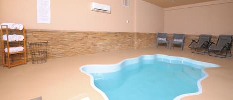 Our wonderful private indoor heated pool