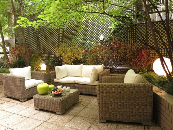 Private terrace, ideal place for breakfast or for an afternoon break