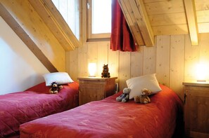 Drift to sleep in this plush bed.