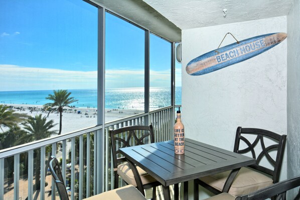 Relax on your private lanai while enjoying spectacular views the beautiful beach