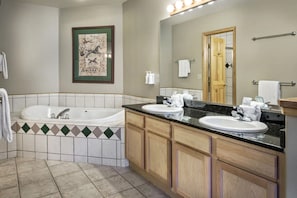 Master Bath with Jetted tub and double sinks