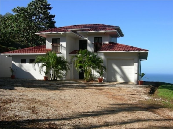 View of the House with Ocean in the background