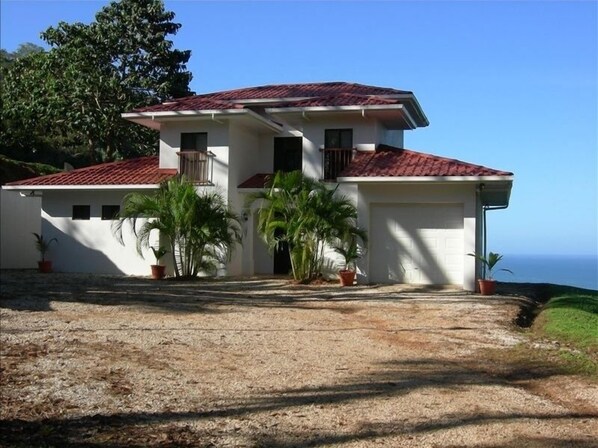 View of the House with Ocean in the background