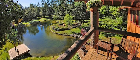 View from the deck - looking over Lake Charles and Cody Island